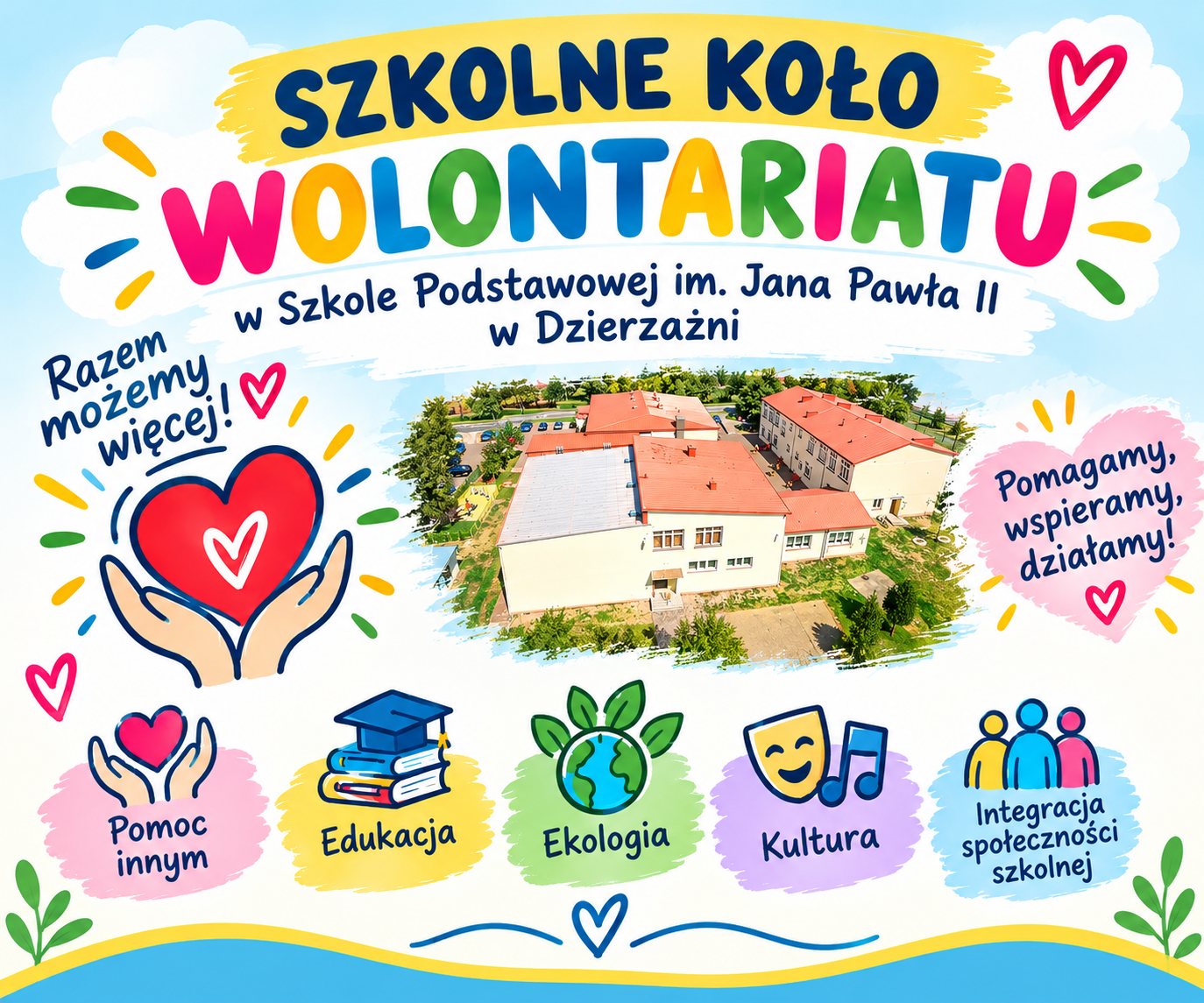 Szkolne Koło Wolontariatu w Szkole Podstawowej im. Jana Pawła Il w Dzierzążni
